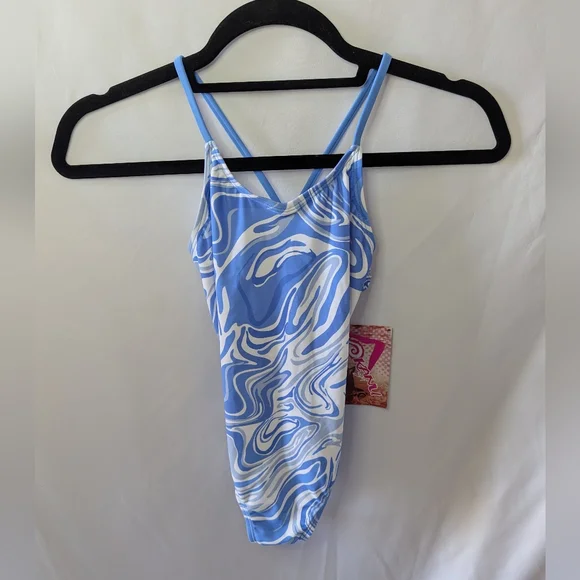 Kanu Surf Girls One Piece GiGi Style 1127 Blue Size 10 NWT - Picture 5 of 7